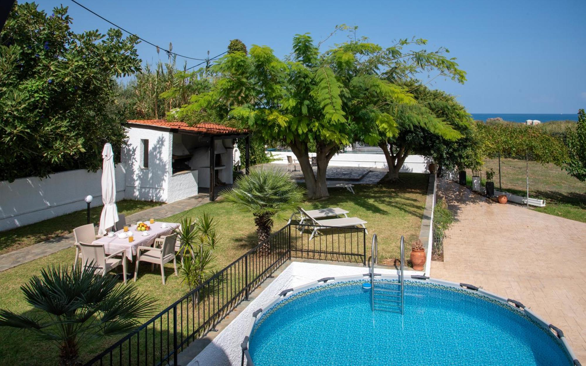 Villa Eleni 100M From The Sea Rapanianá Exterior foto